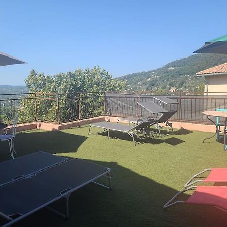 De 1 A 6 Avec Terrasse Solarium, Vue Panoramique Et Parking Gratuit Leilighet Grasse Eksteriør bilde